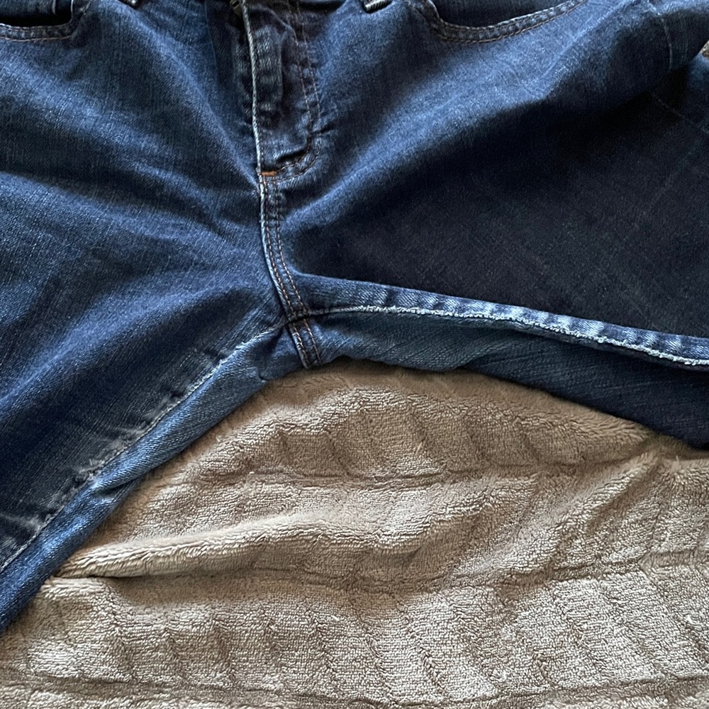AG Adriano Goldschmied Dark Blue Straight Leg Jeans - Picture 2 of 10